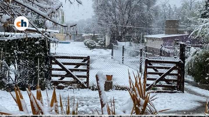 La Tormenta de Santa Rosa sorprendió con nieve a la provincia de San Luis