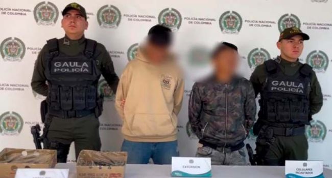 Golpe a la extorsión en Soacha: dos hombres fueron capturados en flagrancia