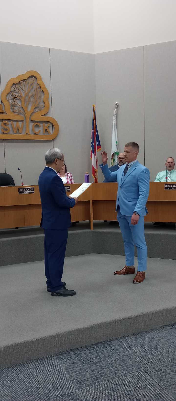Newest Brunswick firefighter sworn in at city council meeting