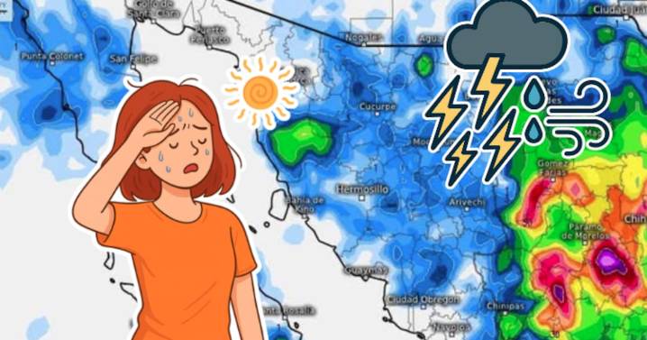 Tormentas eléctricas, calor extremo y amenaza ciclónica: Sonora enfrenta una semana de clima extremo