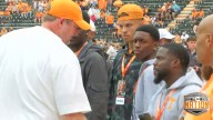 VIDEO: Kevin Hart spotted at Tennessee game during son's track and field visit