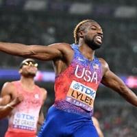 Lyles seals world double as USA men win sprint relay
