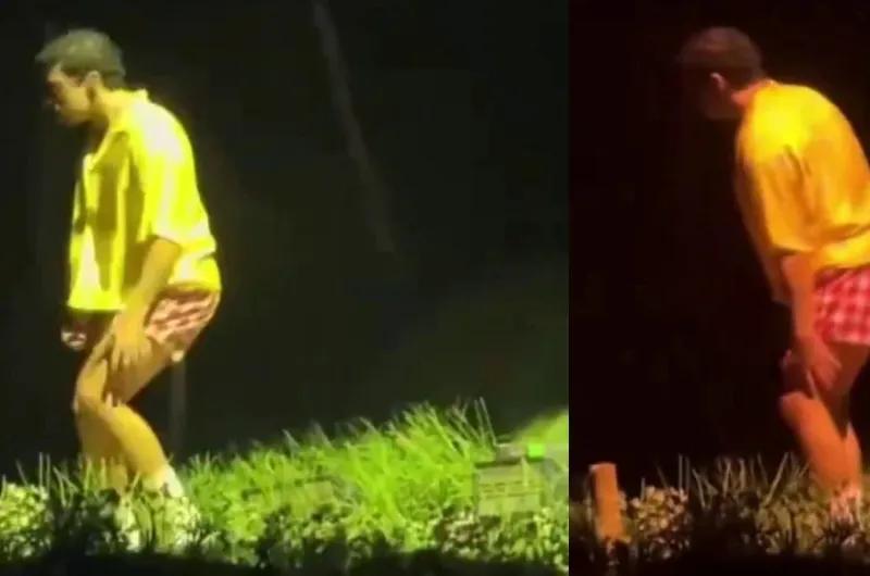VIDEO. ¡Qué dolor! Bad Bunny se lastimó la rodilla en pleno show y asustó a sus fans