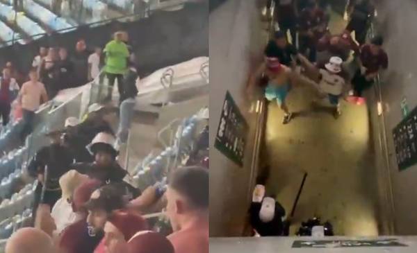 Otra vez en Brasil: represión de la policía a los hinchas de Lanús en la Sudamericana