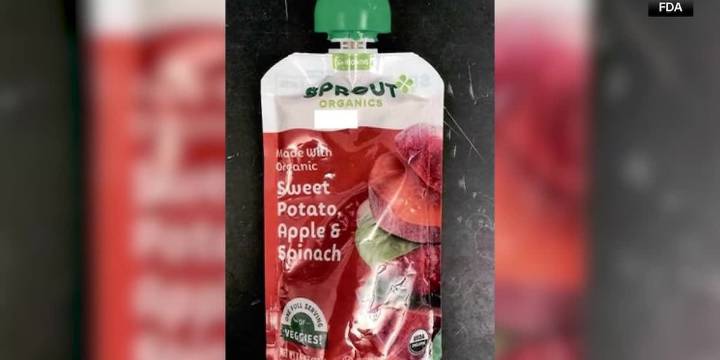 Sprout Organics recalls some baby food for potential elevated levels of lead