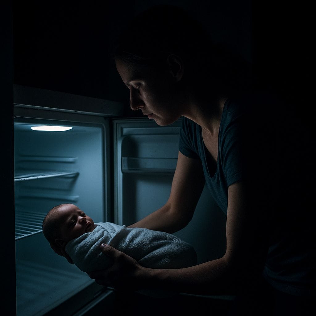 Madre mete a su bebé en el congelador para poder dormir tranquila