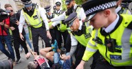Chants of 'shame on you' after arrests at protest 'in support of Palestine Action'