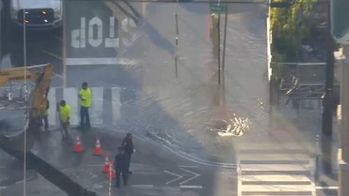 Hoboken water main break: Crews working on repairs at Madison and 7th streets