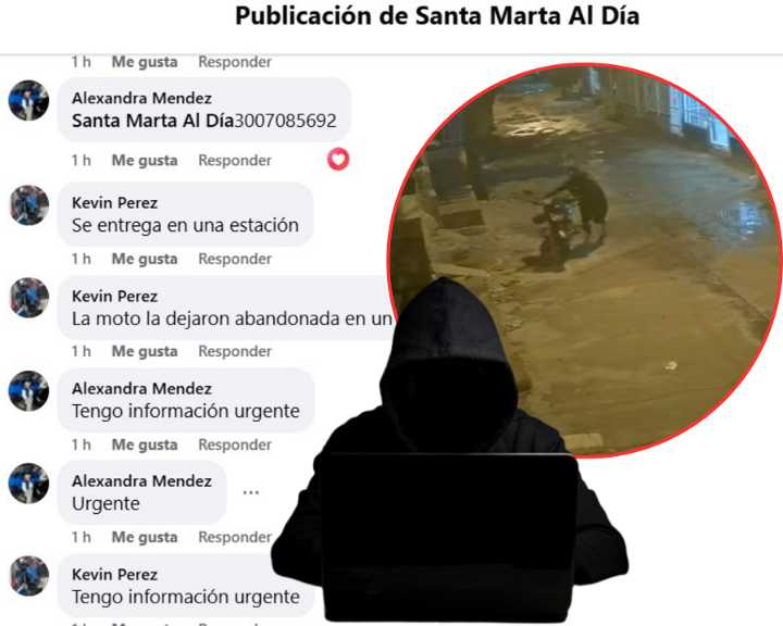 ¡Insólito! Dueño de motocicleta robada estuvo a punto de ser estafado por delincuentes en Santa Marta