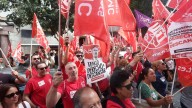 VÍDEO | Así ha sido la protesta de los sindicatos en Palma por la reducción de la jornada laboral a 37,5 horas semanales