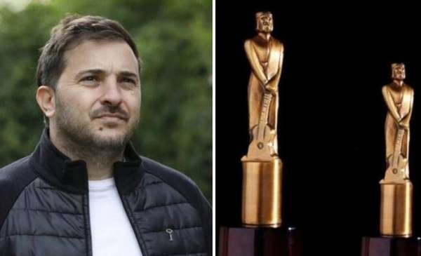 Diego Brancatelli, muy cerca de otra famosa periodista en los Martin Fierro