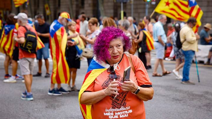 El independentismo hace aguas en la Diada: a penas 28.000 asistentes en Barcelona