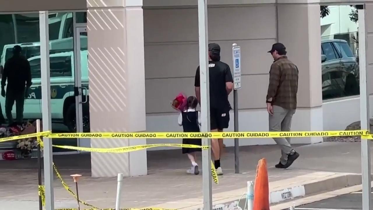 Kirk backers leave flowers at Turning Point headquarters