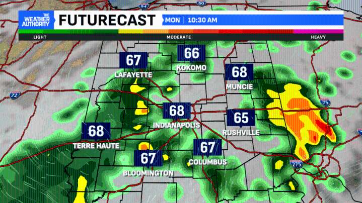 Pattern change underway with daily rain chances in central Indiana
