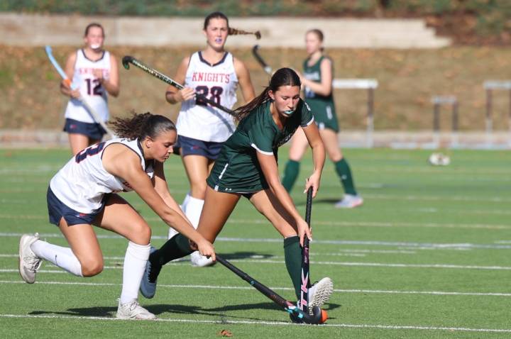 Bloomfield Hills Cranbrook-Kingswood vs. Grosse Pointe Woods University Liggett in CHSL field hockey action