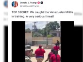 VIDEO | Trump se burla de las capacidades de la milicia bolivariana: “Una amenaza muy seria”