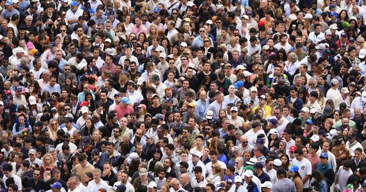 Fans remain stuck in line as US Open final begins because of extra security with Trump attending