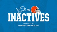 INACTIVES: Lions vs. Browns