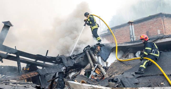 Sweeping Russian air attack hits Ukraine as Putin attends China parade