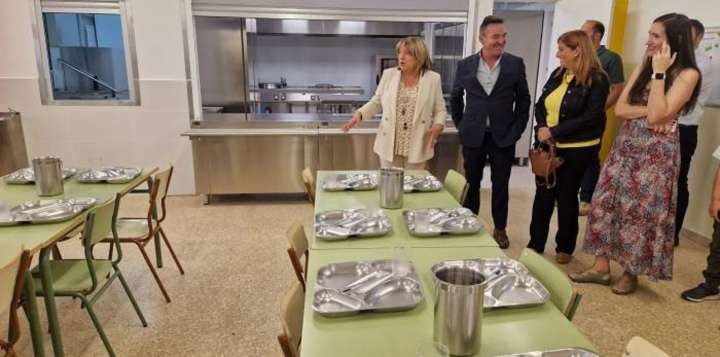 Concluyen las obras en una decena de comedores escolares para instalar cocinas