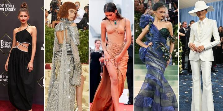 Cómo Zendaya redefinió la moda en las alfombras rojas y cuáles fueron sus looks más emblemáticos