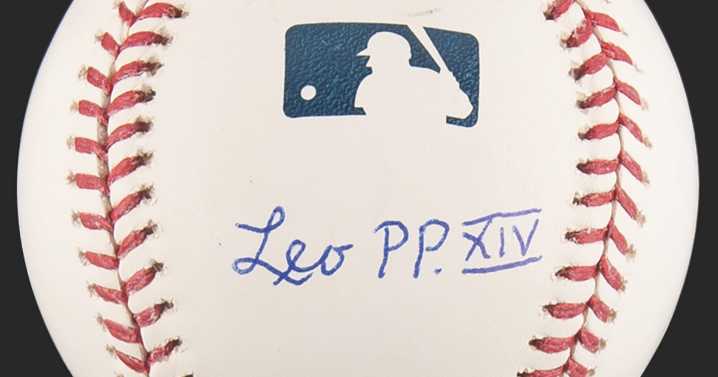 Baseball signed by White Sox fan Pope Leo XIV up for auction