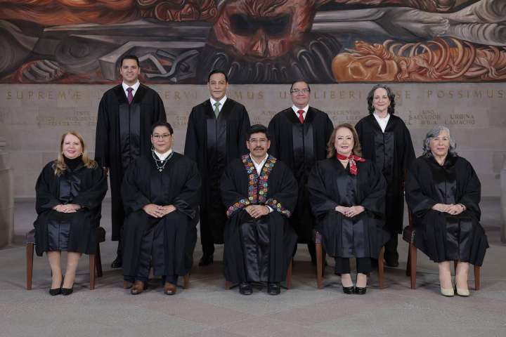 Revelan foto oficial de los nuevos ministros de la Suprema Corte