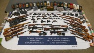 Man charged after officials seize 48 guns, thousands of bullets at U.S.