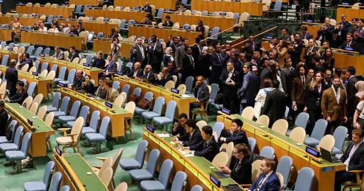 Delegados abandonan Asamblea de la ONU durante discurso de Netanyahu