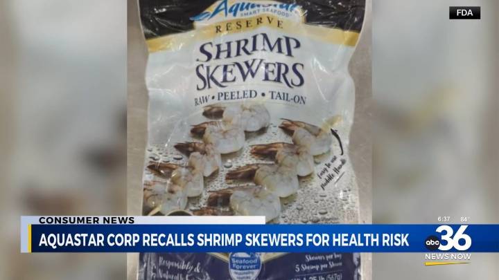 Frozen shrimp recalled over radioactive isotope contamination risk