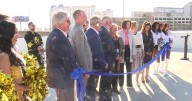 State and local fficials cut ribbon on I-15 and Tropicana interchange