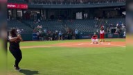 WREG's Jerrita Patterson throws first pitch at Redbird home finale