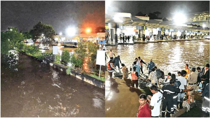 Hyderabad: Musi River Overflows Leaving Passengers Stranded; Telangana CM Orders To Bring Everyone To Safety