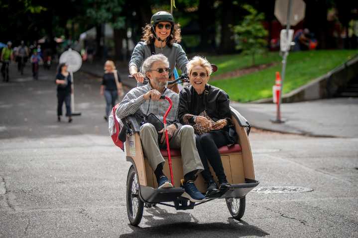 Sunday Parkways ends 2025 in downtown Portland with bikes, Dracula and drag