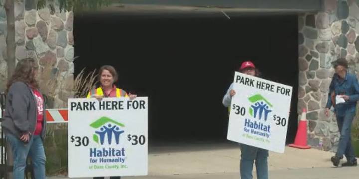 Parking near Camp Randall raises thousands for Habitat for Humanity
