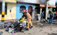 Comerciante pierde su mercadería tras voraz incendio en puesto de ventas en Trujillo