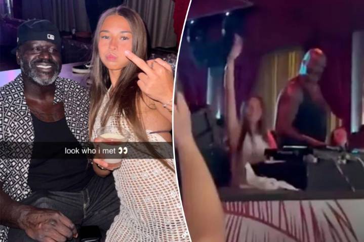 $43M OnlyFans star Sophie Rain parties with Shaq in Vegas while celebrating 21st birthday