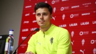 Gaspar destaca con orgullo el «partidazo» del Sporting y defiende a Rosas: «No le atienden y él no escucha nada, en teoría solo es amarilla si te atienden fuera del campo»