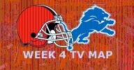 Cleveland Browns vs. Detroit Lions: Week 4 TV Map