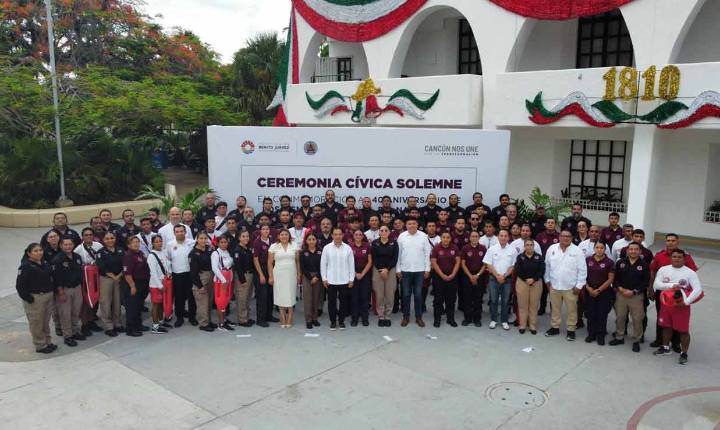 Cancún conmemora 40 aniversario de los sismos de 1985 y Día Nacional de Protección Civil