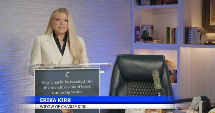 Charlie Kirk's wife, Erika Kirk, speaks out following his death