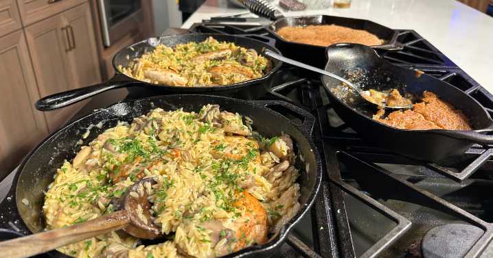 Cast iron skillet meal recipes by Jen Clark