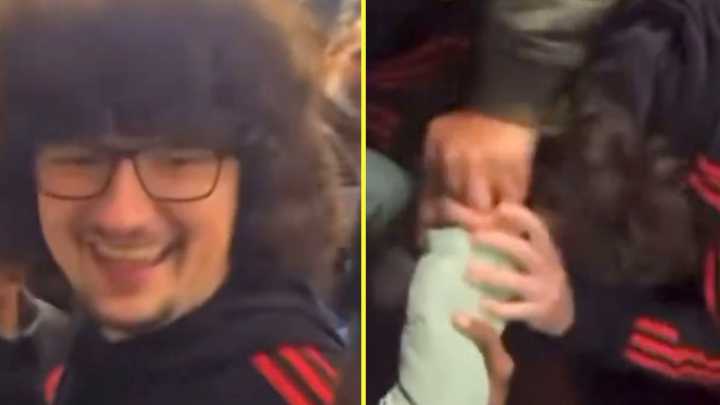 Viral Manchester United fan refusing to cut hair reacts to shocking attack by fellow fan