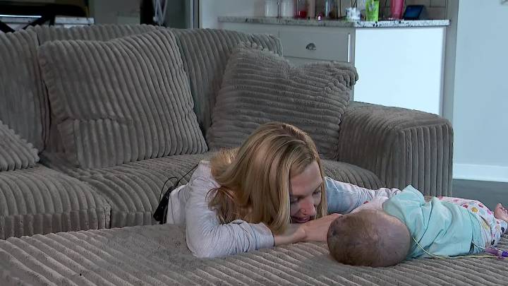 9-month-old baby with rare condition can’t blink or smile