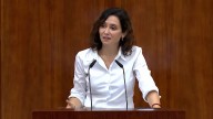 Ayuso retrata a la izquierda: "Que pasen unos días en Gaza y vean cómo tratan a mujeres y homosexuales"