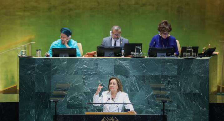 Boluarte en la ONU: condena intervencionismo en asuntos internos