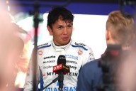 Alex Albon Reacts to Carlos Sainz's Podium Finish
