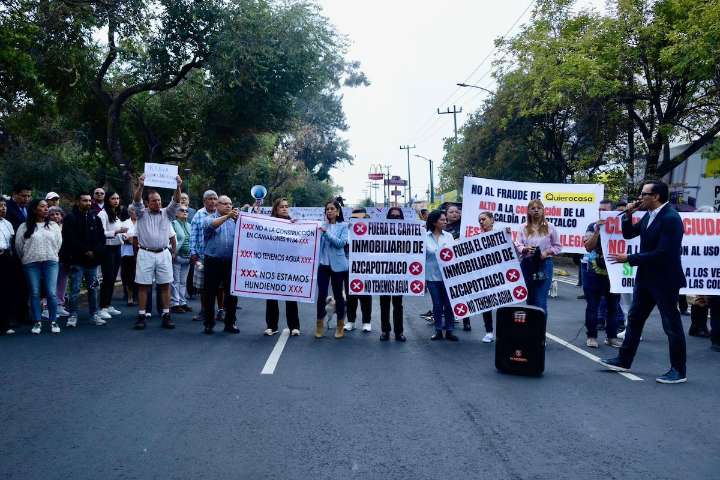Vecinos de Azcapotzalco denuncian efectos negativos por mega obra; “es irregular”, dicen