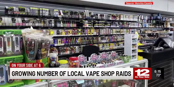 Growing number of local vape shop raids