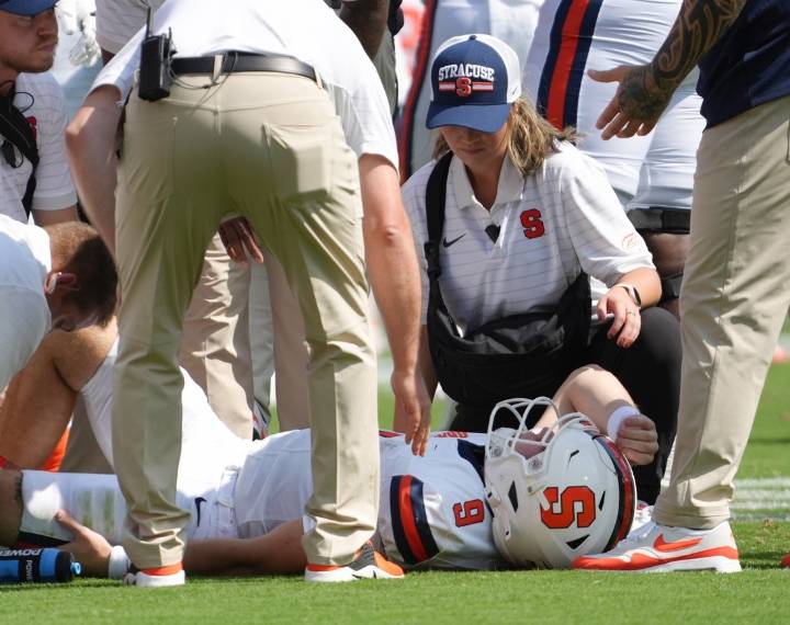 Deadspin | Reports: Syracuse QB Steve Angeli tears Achilles, done for season